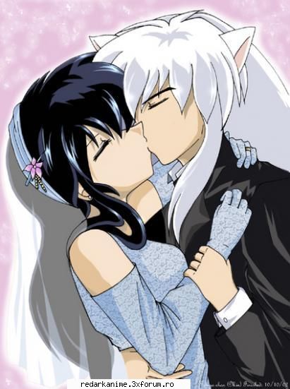 inuyasha este anime-ul meu preferat. cel mai frumos cuplu....