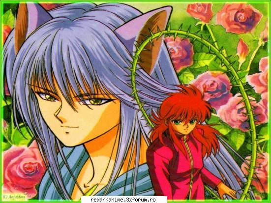 yuyu hakusho anime-ul meu preferat, iar personaje cel mai mult imi place kurama